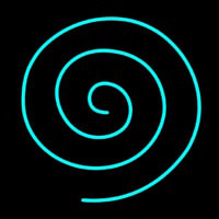 Hypnotic Spiral Neonskylt