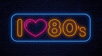 I 80s Neonskylt
