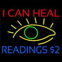 I Can Heal Readings With Eye Neonskylt