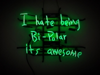 I Hate Being Bi Polar Neonskylt