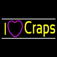 I Love Craps 2 Neonskylt