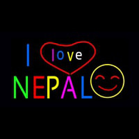 I Love Nepal Neonskylt