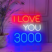 I Love You 3000 Neonskylt