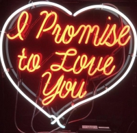I Promise To Love You Neonskylt