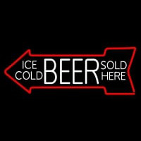 Ice Cold Beer Sold Here Neonskylt