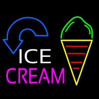 Ice Cream Arrow Neonskylt