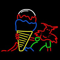 Ice Cream Logo Neonskylt