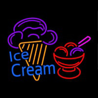 Ice Cream Logo Neonskylt