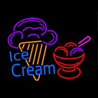 Ice Cream Logo Neonskylt