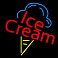 Ice Cream Logo Neonskylt
