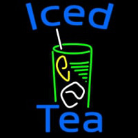 Iced Tea With Glass Neonskylt
