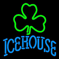 Icehouse Green Clover Beer Sign Neonskylt