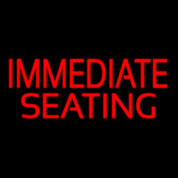 Immediate Seating Neonskylt