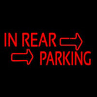 In Rear Parking Logo Neonskylt