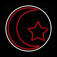 Islam White Border Neonskylt