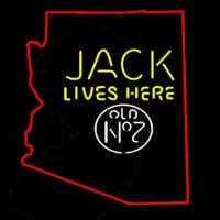 Jack Daniels Jack Lives Here Arizona Neonskylt