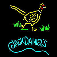 Jack Daniels and Pheasant Logo Neonskylt