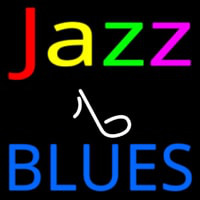 Jazz Music Note Blues Neonskylt