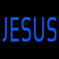 Jesus Blue Neonskylt