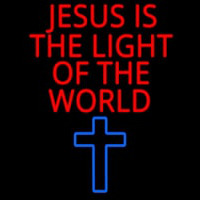 Jesus Is The Light Of The World Neonskylt