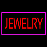 Jewelry Rectangle Purple Neonskylt
