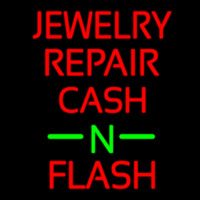 Jewelry Repair Cash N Flash White Border Neonskylt