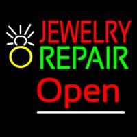 Jewelry Repair Logo Open Neonskylt