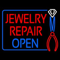 Jewelry Repair Open Block Neonskylt