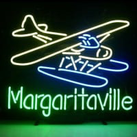 Jimmy Buffett Margaritaville Airplane Öl Bar Öppet Neonskylt