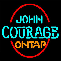 John Courage On Tap Neonskylt
