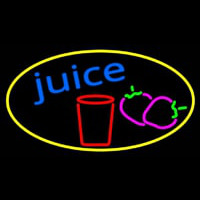 Juice With Glass Neonskylt