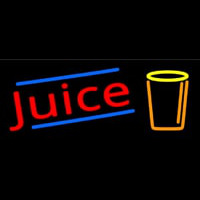 Juice With Glass Neonskylt