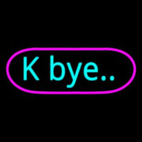 K Bye Neonskylt
