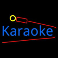 Karaoke And Microphone Neonskylt