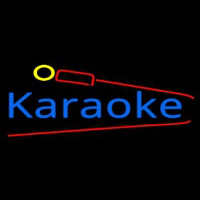 Karaoke And Microphone Neonskylt