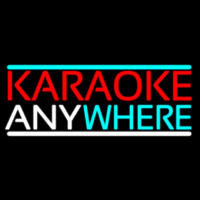 Karaoke Anywhere Neonskylt