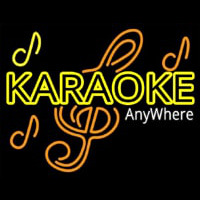 Karaoke Anywhere Neonskylt