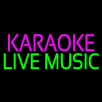 Karaoke Live Muisc 1 Neonskylt