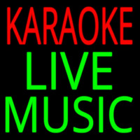 Karaoke Live Muisc 2 Neonskylt