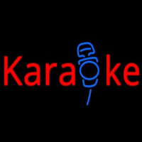 Karaoke Mike Neonskylt