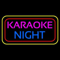 Karaoke Night Colorful Neonskylt