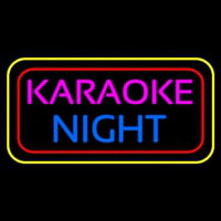 Karaoke Night Colorful Neonskylt