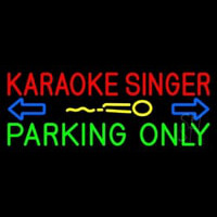 Karaoke Singer Parking Only 2 Neonskylt