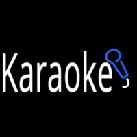 Karaoke With Mic Neonskylt