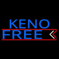 Keno Free 3 Neonskylt