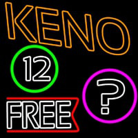 Keno Free Neonskylt