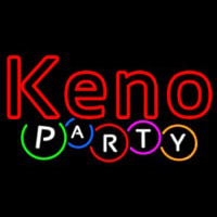Keno Party Neonskylt