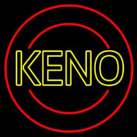 Keno With Ball 2 Neonskylt