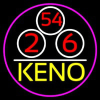 Keno With Ball 3 Neonskylt