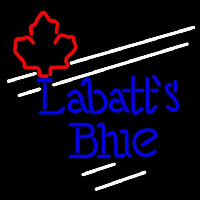 Labatt Blue Maple Leaf White Border Beer Sign Neonskylt